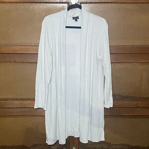 J. Jill Elegant White Open Cardigan